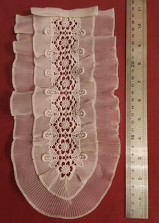 Жабо Кружево Белый дедерон 1960-е гг. гдр Винтаж