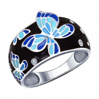 Серебряное кольцо Sokolov