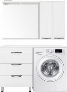 Мебель 120 см для ванны под стиральную машинку