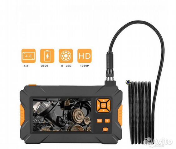 Эндоскоп с записью и аккумулятором