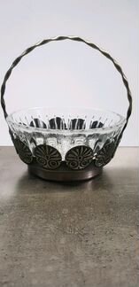 Конфетница с мельхиором