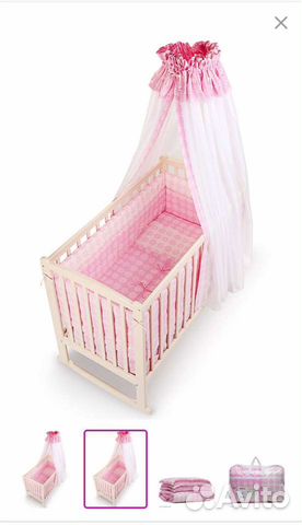 Комплект в кроватку, цвет нежно-голубой