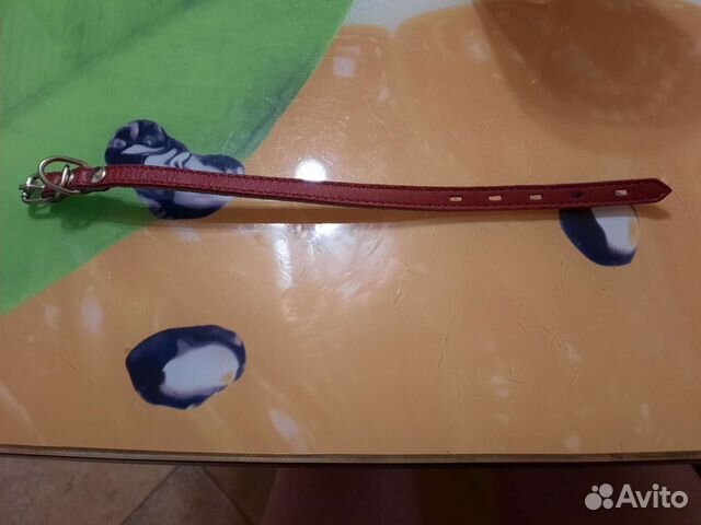 Ошейник новый кожаный