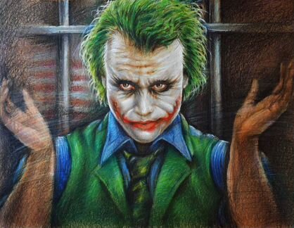 Картина Джокер в исп. Хита Леджера 