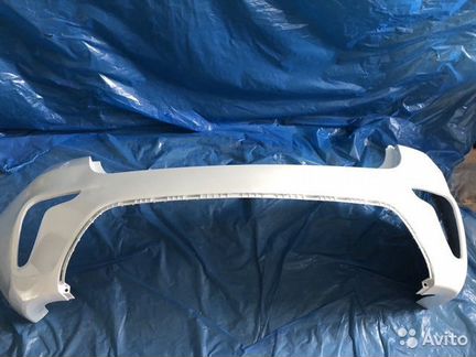 Бампер задний Киа Рио 4, Белый цвет