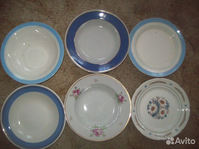 Тарелки новые разные- фарфор,эмалирован,стаканы