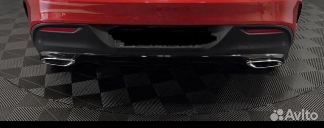 Диффузор на задний бампер Mercedes