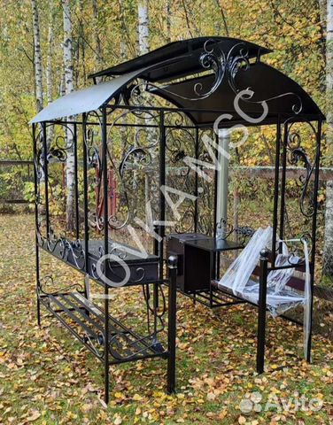 Беседка с мангалом