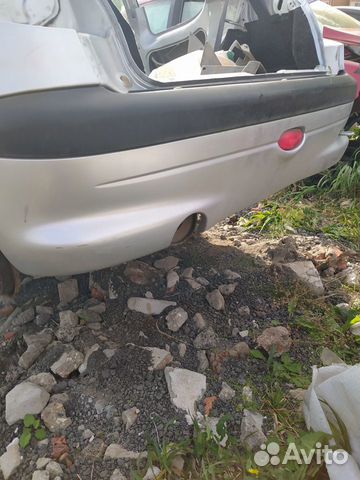 Задний бампер пежо 206 серый