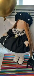 Интерьерная кукла Тильда Большеножка. Текстильная