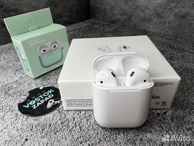 AirPods 2 Premium + чехол в подарок