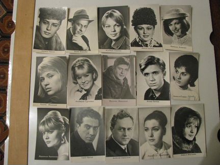 Фото артистов советского кино 60-80х годов, 73шт
