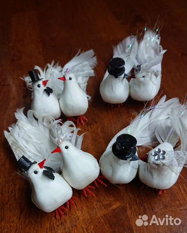 Голуби искусственные для свадьбы