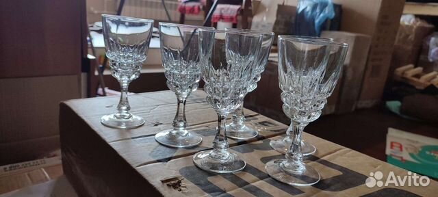 Хрустальные фужеры бокалы франция