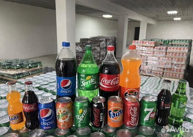 Кока-кола, Фанта, Спрайт, Пепси, Миринда, 7ап