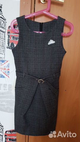 Сарафан школьный, р.122-128