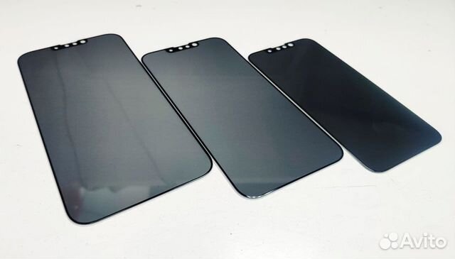 Защитное стекло iPhone 13, 13 Pro, 14 антишпион