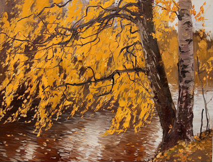 Картины пейзажи осенние