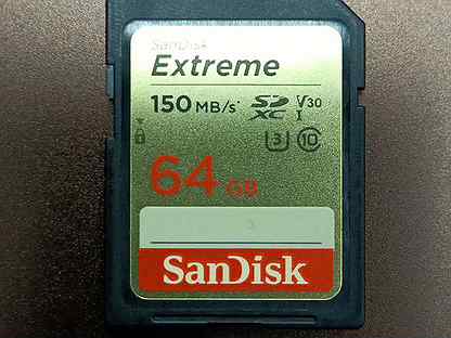 Карта памяти SanDisk Extreme sdxc 64 GB