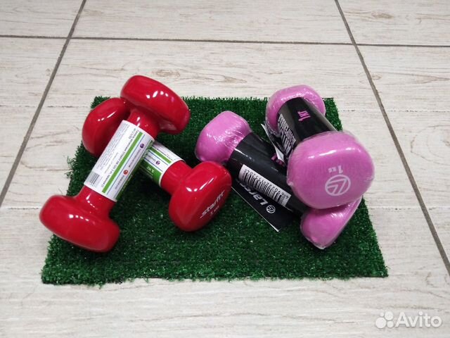 Гантель 1 кг, 2 шт