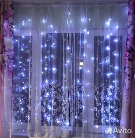 Гирлянда-занавес 3*2м с пультом управления
