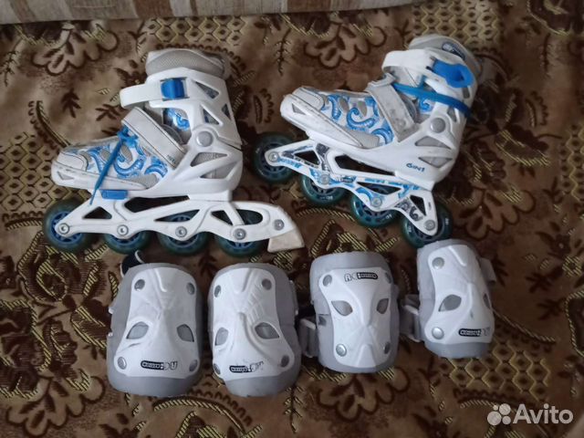 Детские ролики и защита размер 26-31