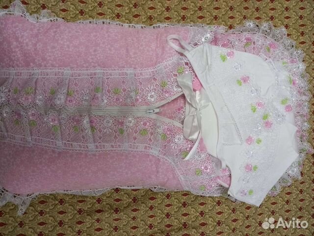 Конверт на выписку для девочки осень/весна