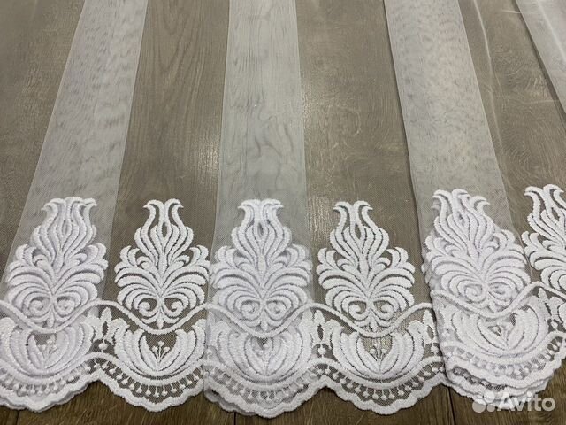 Тюль Грек Сетка 2 вида вышивки