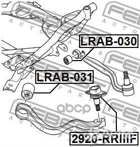 Сайлентблок переднего рычага lrab-031 Febest