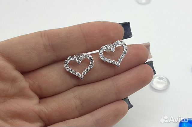 Серьги Tiffany в форме сердца