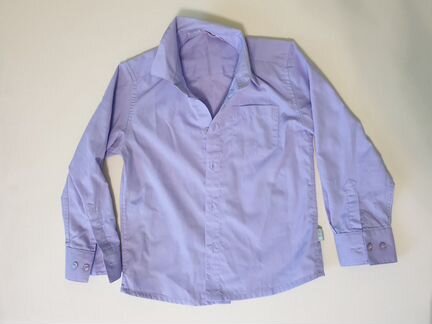Рубашка для мальчика, сиреневая