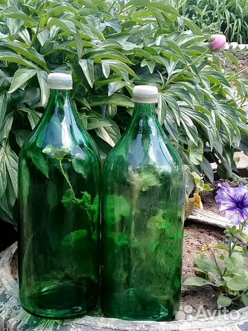 Бутылка бутыль СССР зелёное стекло 2,75