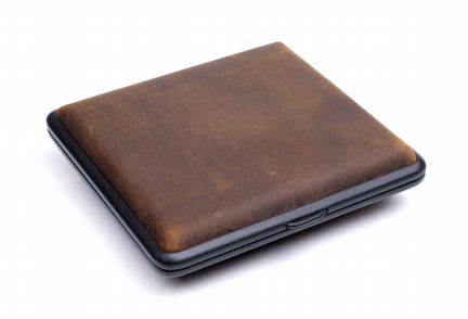 Портсигар на 20 шт, буйволиная кожа