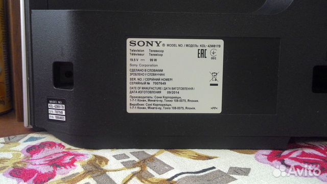 Замена матрицы sony kdl 42w817b