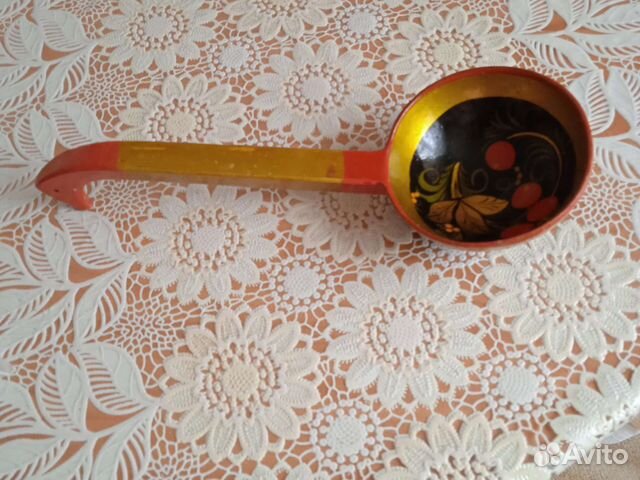 Ложка- половник деревянная