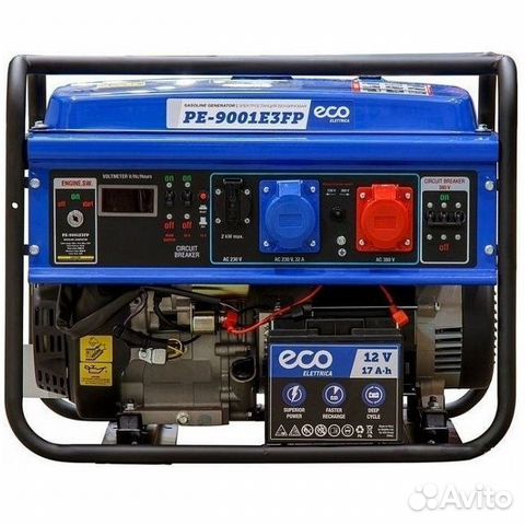 Генератор бензиновый ECO PE-9001E3FP 6,5 кВт