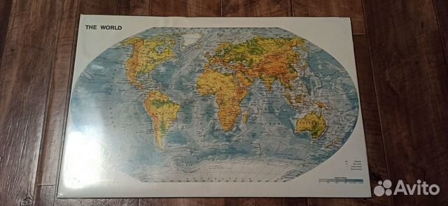 Карта мира на стол