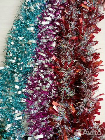 Мишура новогодняя новая,дождь,набор звезд новогодн