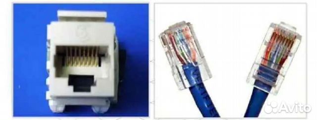 Обжим Internet Lan кабеля и розеток RJ-45, ремонт