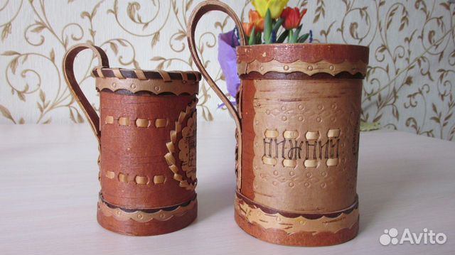 Кружки из бересты