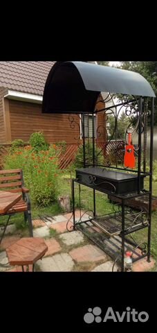 Мангал с подставкой для казана