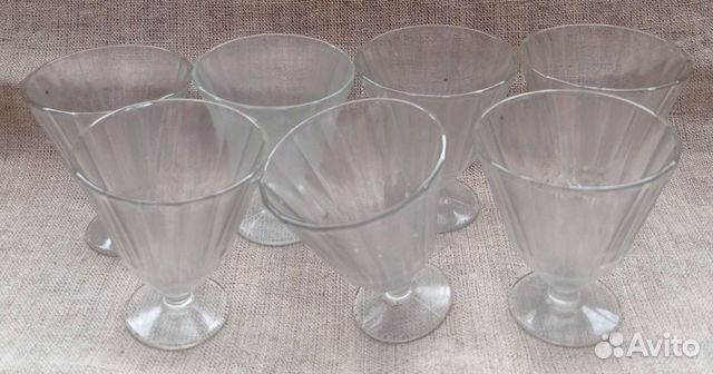Лафитник - гранёная рюмка на ножке В наличии 8 шт