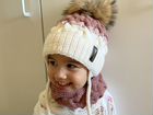 Комплект шапка и снуд детский зима объявление продам