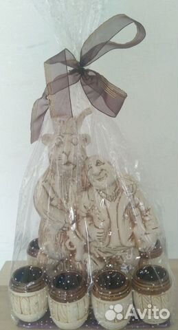 Подарочный набор из керамики (штоф и 6 рюмок)