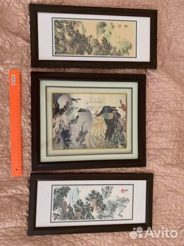 Картины в китайском стиле «павлины»