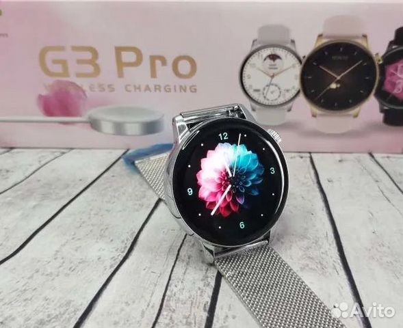 Смарт часы G3 Pro круглые женские новые