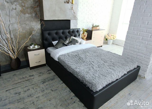 Кровать металлическая 120х200 черная