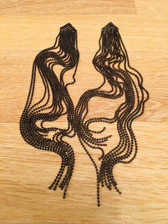 Серьги длинные