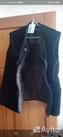 Жилет меховой из натуральной овчины