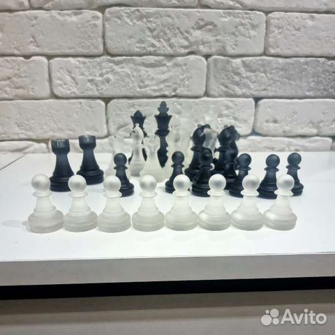 Шахматы ручной работы новые из смолы